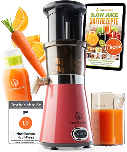 NUTRILOVERS Entsafter Einfüllöffnungen Elektrische Saftpresse