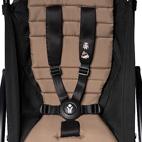 BABYZEN YOYO2 Kompletter Kinderwagen   Inklusive YOYO 0  Neugeborenen Set (Toffee), Kinderwagengestell (White) &amp; 6  Textilset (Toffee)   für Kleinkinder bis 22 kg