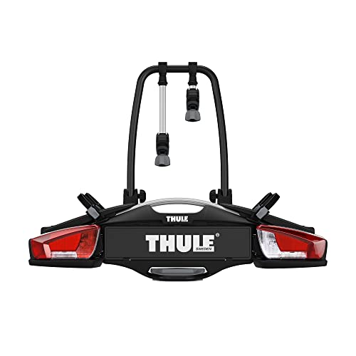 Thule Velocompact 13 pin Plattformfahrradträger Für Die Anhängerkupplung 13 polig Black/Aluminum 2 Bikes