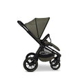MOON SPORT moss/melange, Sportwagen Buggy mit Liegefunktion, bis 22kg, UV Schutz 50 , zusammenklappbar, großer Korb, Kollektion 2025