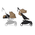 BABYZEN YOYO2 Kompletter Kinderwagen   Inklusive YOYO 0  Neugeborenen Set (Toffee), Kinderwagengestell (White) &amp; 6  Textilset (Toffee)   für Kleinkinder bis 22 kg