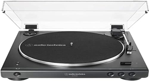 Audio Technica LP60XBTBK Vollautomatischer Stereo plattenspieler mit Riemenantrieb Schwarz