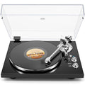 Plattenspieler mit Riemenantrieb und Bluetooth, digitaler USB Ausgang, magnetische Tonabnehmerkartusche, digitales Vinyl zu MP3, AT 3600L, 33 oder 45 U/min, schwarz