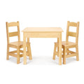 Melissa &amp; Doug|Tisch &amp; Stühle aus Massivholz|Kindermöbel|Robuste Holzmöbel|3 teiliges Set,51 cm hochx60 cm breit x52 cm lang|Tolles Geschenk für Mädchen und Jungen –ideal für 3, 4, 5 Jahre und älter