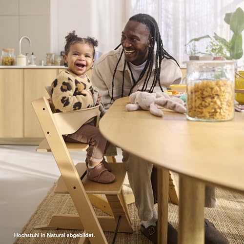 Stokke Tripp Trapp Hochstuhl (Storm Grey) mit Stokke Tray (Storm Grey)   ein verstellbares, ergonomisches und leicht zu reinigendes Babyset für Kinder im Alter von 6 36 Monaten