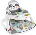 Fisher Price Tragbarer Babystuhl Sit Me Up Bodensitz mit Snack Tablett, Entwicklungsspielzeug &amp; waschbarem Sitzpolster, süßes Faultier