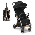 KikkaBoo EDEN Buggy, Kinderwagen bis zu 22 kg, automatisches Falten, Neigungsposition, Ultraleicht, Kompakt, Schwarz