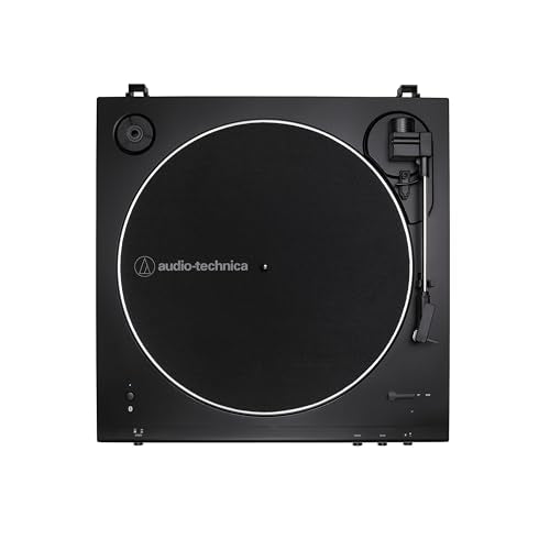 Audio Technica LP60XBTBK Vollautomatischer Stereo plattenspieler mit Riemenantrieb Schwarz