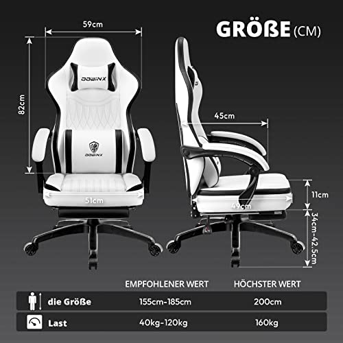 Dowinx Lendenwirbelstütze Ergonomischer Fußstütze Bürostuhl