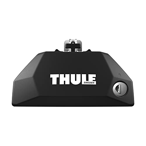 Thule Evo Flush Rail Fuß Für Fahrzeuge 4er Pack Schwarz Black One Size