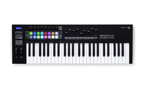 Novation Launchkey 49 [MK3] MIDI Controller Keyboard – Nahtlose Integration in Ableton Live. Akkordmodus, Skalenmodus und Arpeggiator. Sämtliche Software, die Sie für die Musikproduktion benötigen.