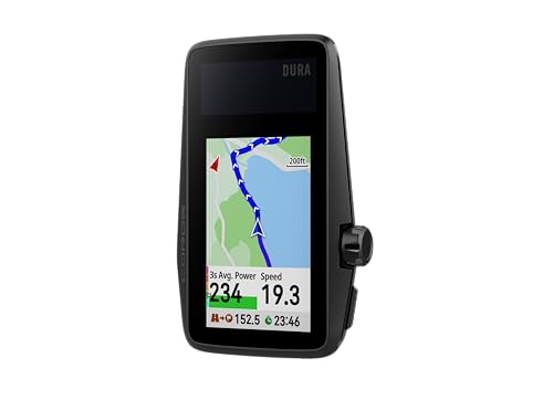 COROS DURA Solar GPS Fahrradcomputer, 120 Stunden GPS Akkulaufzeit, Solaraufladung, 2,7” MIP Farb Touchscreen, schnelle Datensynchronisierung, Turn by Turn Navigation, Dualfrequenz GPS, Strava