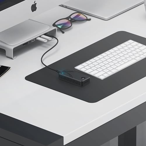 SABRENT Portable SSD 1TB, Festplatte extern NVMe, USB 3.2 Gen 2, 1500 MB/s Lesen, USB C Kabel enthalten, Externe M.2 SSD Aluminiumschale, schwarz (SB 1TB NAV2)