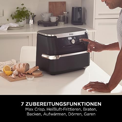 Ninja Heißluftfritteuse antihaftbeschichtete spülmaschinenfeste AF500EU