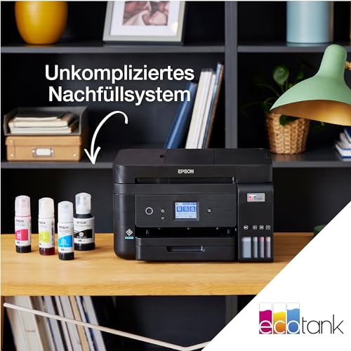 Epson EcoTank ET 4850 A4 Multifunktions Wi Fi Tintentankdrucker, mit einem im Lieferumfang enthaltenen Vorrat an Tinten bis zu 3 Jahren