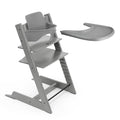 Stokke Tripp Trapp Hochstuhl (Storm Grey) mit Stokke Tray (Storm Grey)   ein verstellbares, ergonomisches und leicht zu reinigendes Babyset für Kinder im Alter von 6 36 Monaten