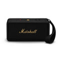 Marshall Middleton kabelloser tragbarer Bluetooth Lautsprecher, über 20 Stunden tragbare Spielzeit, wasserfest IP67 – Schwarz und Messing