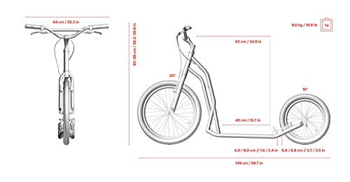 Yedoo S2016 Tretroller für Erwachsene
