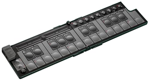 Korg nanoKEY Fold   Faltbarer 25 Tasten MIDI Keyboard Controller mit USB C und TRS MIDI   Alpengrün