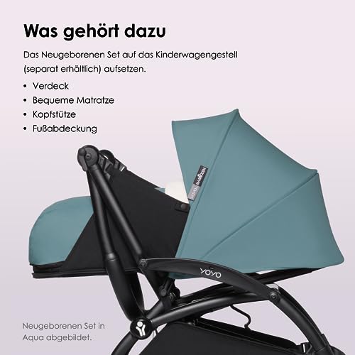 BABYZEN YOYO 0  Neugeborenen Set, Ginger   Inklusive Matratze, Verdeck, Kopfstütze und Fußabdeckung   YOYO2 Kinderwagengestell erforderlich (separat erhältlich)
