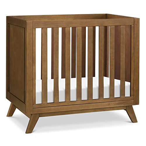 DaVinci Otto 3 in 1 Cabrio Mini Kinderbett mit 10,2 cm Matratze in Nussbaum, Greenguard Gold zertifiziert