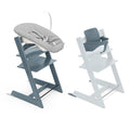 Stokke Tripp Trapp Stuhl mit Newborn Set und Baby Set, Fjord Blue   Sicher, verstellbar, ergonomisches Design