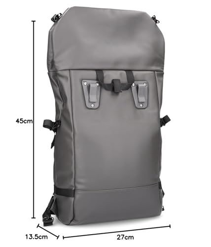 ZWEI Fahrrad Rucksack wasserfest AQUA AQCR200 aus Hydroflex, 16 Liter, gepolstertes Laptopfach, Brustgurt, Getränkehalter, Schlüsselband, Haken für Gepäckträger