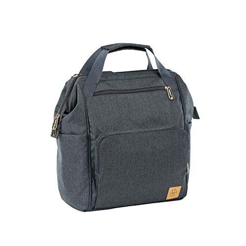 LÄSSIG Baby Wickelrucksack Wickeltasche inkl. Wickelzubehör nachhaltig produziert/Goldie Backpack, anthrazit