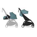 BABYZEN YOYO2 Kompletter Kinderwagen   Inklusive YOYO 0  Neugeborenen Set (Aqua), Kinderwagengestell (Black) &amp; 6  Textilset (Aqua)   für Kleinkinder bis 22 kg