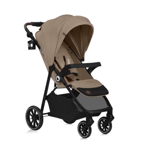 LIONELO EMMA ONE Buggy bis zu 22 kg von 6 m bis 4 Jahre Schwenkbare 360 Räder° Vollfederung Einhändig klappbar Verstellbare Rückenlehne und Fußstütze XXL Verdeck UPF50