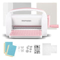 CraftGenes Manuelle Stanzmaschine und Prägemaschine, 22,9 cm große Öffnungsgröße für Kartenherstellung, Scrapbooking und Bastelarbeiten – faltbares Komplett Set mit A4 Stanzformen, Prägeschablonen und