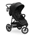 hauck Buggy Rapid 3 Air für Kinder bis 22 kg, Lufträder, Federung, Klein Zusammenklappbar, UV Schutz 50 , mit Schlaffunktion ab Geburt, Höhenverstellbarer Schieber, Großer Korb bis 3 kg (Black)