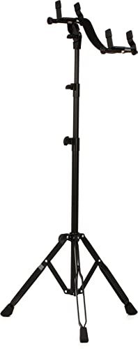 K&amp;M 14761 Akustik Gitarren Spielständer Schwarz   Für Korpusstärken von 7,5   13,5 cm einfach einstellbar   aus Stahl