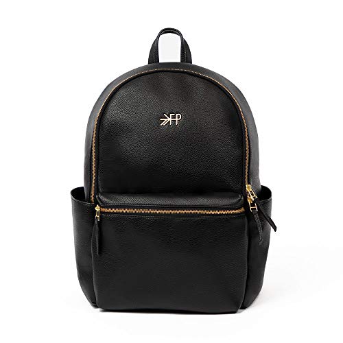 Freshly Picked Large Diaper Bag Classic City Backpack II, Vegan Leather Diaper Bag Backpack with Changing Pad, 10 Pockets