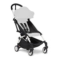 BABYZEN YOYO2 Kinderwagengestell, White   Textilset nicht inbegriffen   Kommt mit 5 Punkt Gurt, mehrfach verstellbarer Rückenlehne, Verdeckbügel, Schultergurt und schützender Aufbewahrungstasche