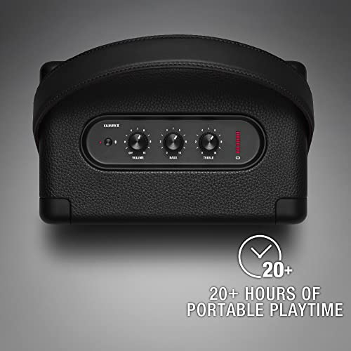 Marshall Kilburn II Bluetooth Tragbarer Lautsprecher, Kabelloser, Wasserabweisend   Schwarz, EU