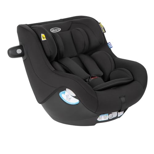 Graco SnugGo™ i Size R129, 360° drehbarer Reboarder für die Basisstation SnugTurn™ i Size R129 (separat erhältlich), Autositz bis ca. 4 Jahre (40 105 cm), 5 Punkt Gurt, schwarz, Midnight