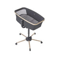 Maxi Cosi Alba All in 1 Stubenwagen, Einfacher Wechsel Zwischen Baby Stubenwagen, Baby Wiege und Hochstuhl, 0 Monate 3 Jahre (15 kg), Kompatibel mit Maxi Cosi Alba Meal kit, Beyond Graphite