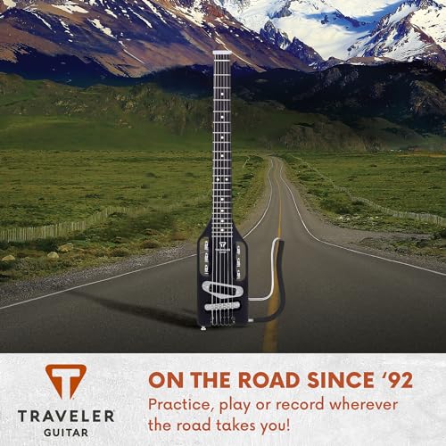 Traveler Guitar Ultra Light, akustisch elektrische Gitarre, Schwarz matt (ULE BKM)