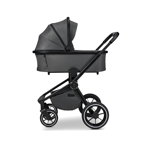 MOON RESEA  anthra, Kombi Kinderwagen Edition , mit Wanne und Sportwagen Sitz, bis 22kg, Kollektion 2025