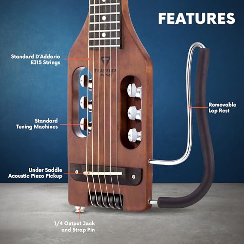 Traveler Guitar Ultra Light, akustisch elektrische Gitarre, Antik braun (ULA ABNS)