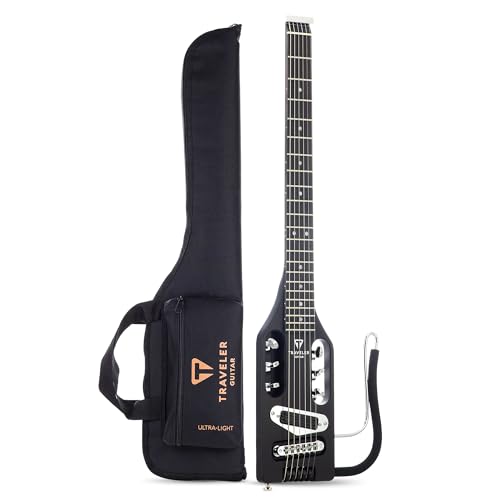 Traveler Guitar Ultra Light, akustisch elektrische Gitarre, Schwarz matt (ULE BKM)