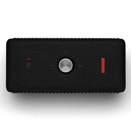 Marshall Emberton II tragbare Bluetooth Lautsprecher, kabellos, koppelbar, IP67 Staub und wasserfest, über 30 Stunden Spielzeit, Schnellladung, Innen  und Außenlautsprecher   Schwarz und Stahl