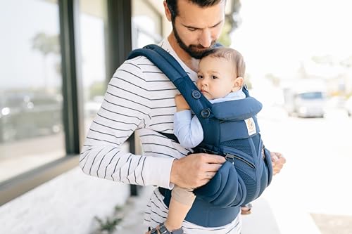 Ergobaby Omni 360 Cool Air Mesh Babytrage, Mitternachtsblau