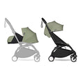 BABYZEN YOYO2 Kompletter Kinderwagen   Inklusive YOYO 0  Neugeborenen Set (Olive), Kinderwagengestell (Black) &amp; 6  Textilset (Olive)   für Kleinkinder bis 22 kg