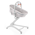 Chicco Baby Hug 4 in 1 Stubenwagen ab 0 Monate, Erhöhte Babyliege, Babybett, Hochstuhl mit Spielbogen, bis 15 kg, Verstellbare Rückenlehne, Verstellbare Höhe und 4 Räder