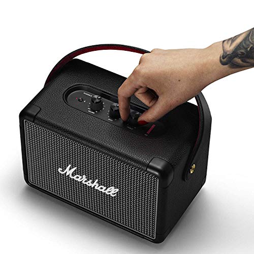 Marshall Kilburn II Bluetooth Tragbarer Lautsprecher, Kabelloser, Wasserabweisend   Schwarz, EU