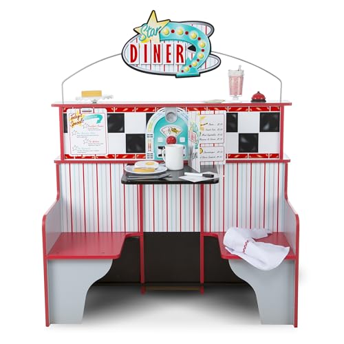 Melissa &amp; Doug Star Diner | Pretend Play Toy | Large Playset | 3  | Gift for Boy or Girl