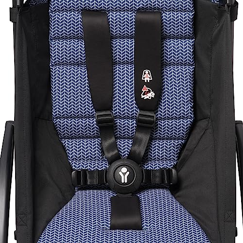 BABYZEN YOYO2 Kompletter Kinderwagen   Inklusive YOYO Liegewanne (Navy Blue), Kinderwagengestell (Black) &amp; 6  Textilset (Air France Blue)   für Kleinkinder bis 22 kg