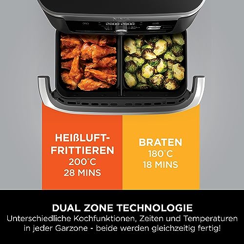 Ninja Heißluftfritteuse antihaftbeschichtete spülmaschinenfeste AF500EU